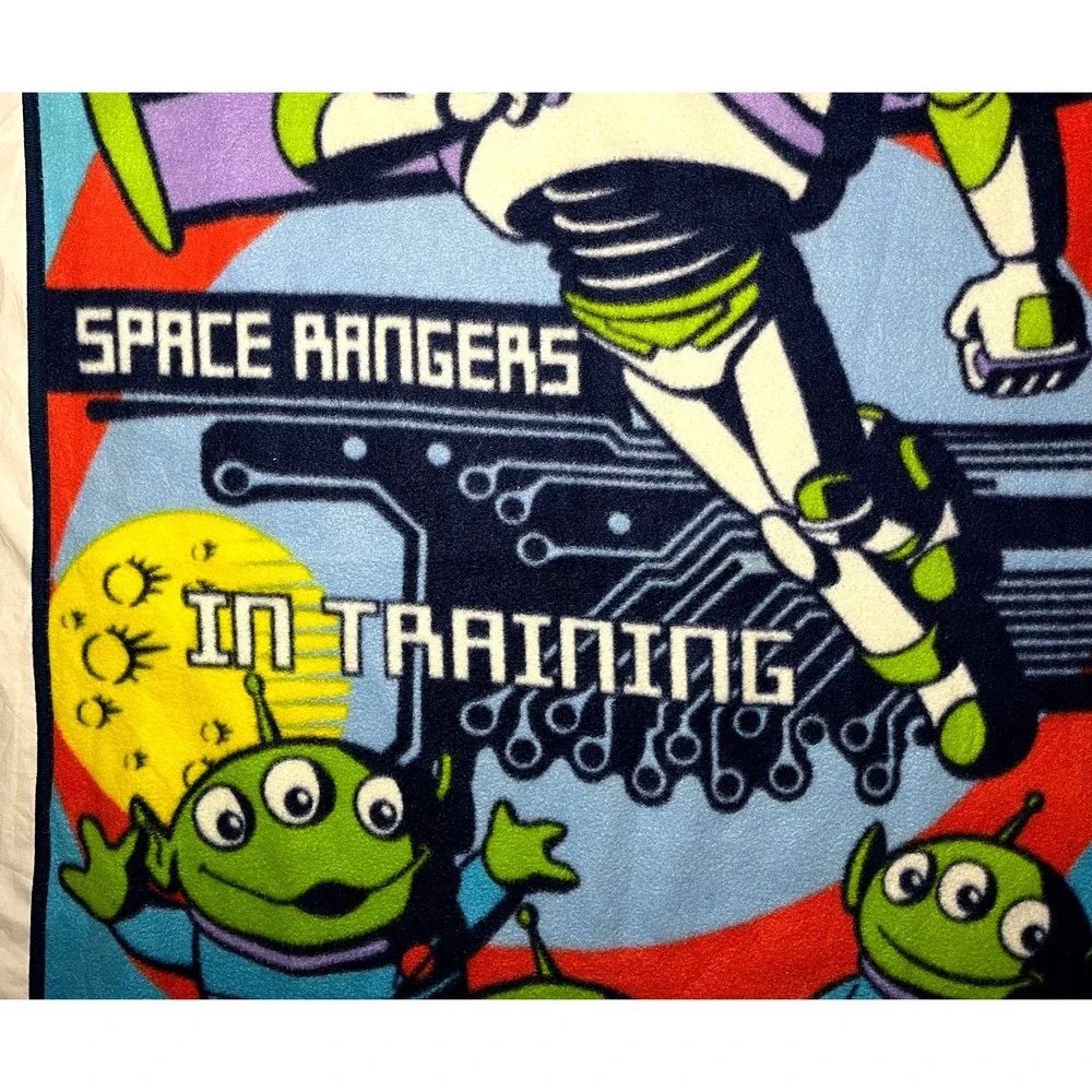 Disney Toy Story Thin Fleece Space Rangers In Training Buzz Lightyear‎ Blanket
